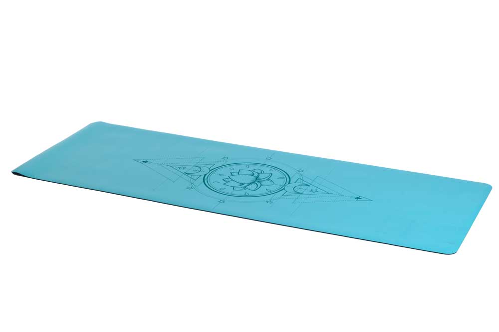 Заказать Коврик для йоги INEX PU Yoga Mat laser pattern, бирюзовый