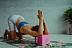 Заказать Блок для йоги INEX EVA Yoga Block laser Logo, розовый, 4" - фото №3